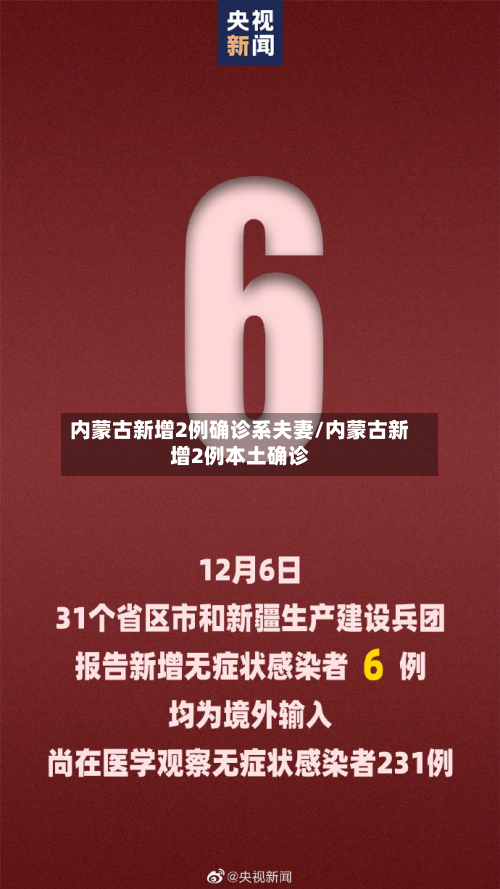 内蒙古新增2例确诊系夫妻/内蒙古新增2例本土确诊
