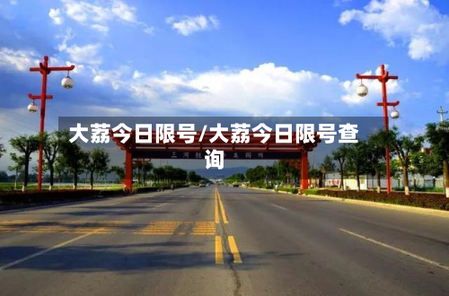 大荔今日限号/大荔今日限号查询
