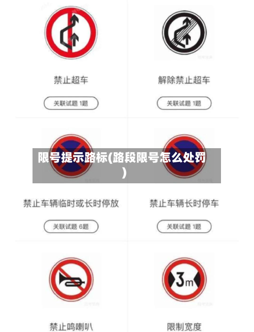 限号提示路标(路段限号怎么处罚)-第3张图片