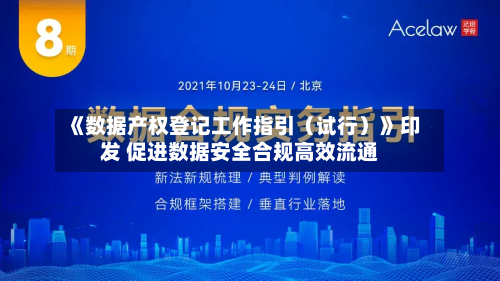 《数据产权登记工作指引(试行)》印发 促进数据安全合规高效流通-第2张图片