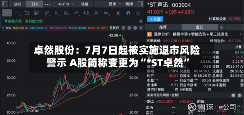 卓然股份：7月7日起被实施退市风险警示 A股简称变更为“*ST卓然”-第2张图片