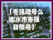 【枣强限号么,衡水市枣强县限号】-第3张图片