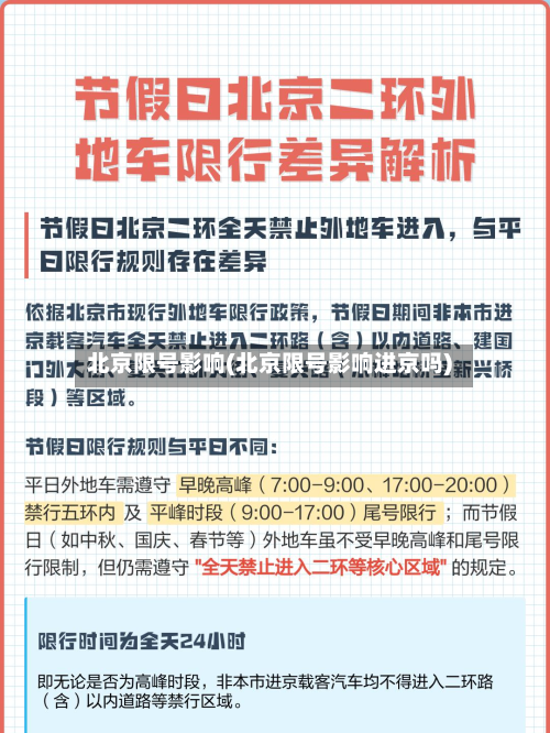 北京限号影响(北京限号影响进京吗)