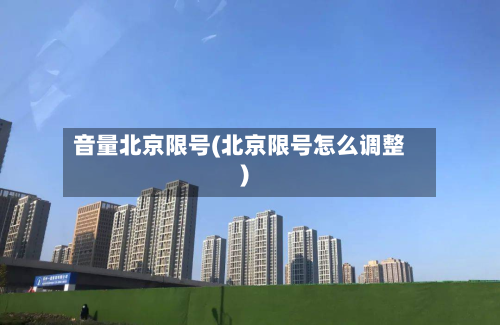 音量北京限号(北京限号怎么调整)