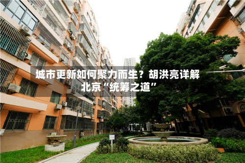 城市更新如何聚力而生？胡洪亮详解北京“统筹之道”
