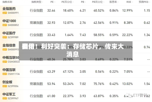 费用翻倍！利好突袭：存储芯片，传来大消息-第2张图片