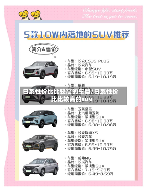 日系性价比比较高的车型/日系性价比比较高的suv