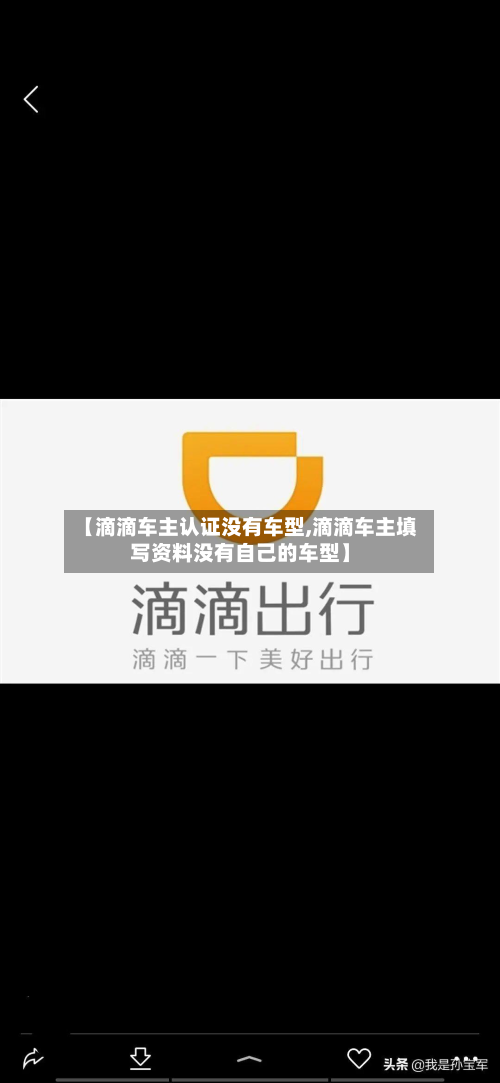 【滴滴车主认证没有车型,滴滴车主填写资料没有自己的车型】-第3张图片