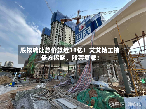 股权转让总价款近11亿！艾艾精工接盘方揭晓，股票复牌！