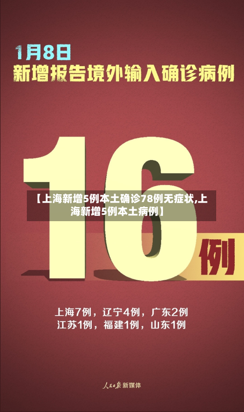 【上海新增5例本土确诊78例无症状,上海新增5例本土病例】