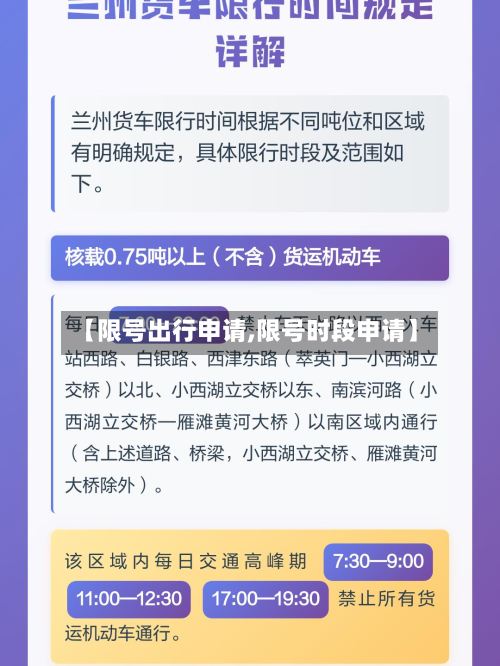 【限号出行申请,限号时段申请】