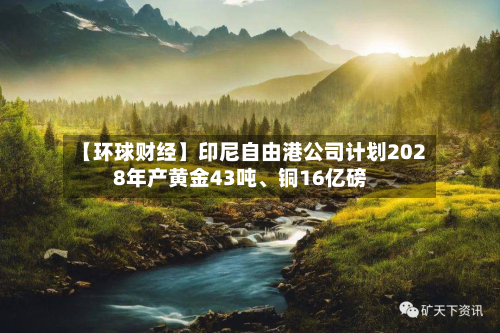 【环球财经】印尼自由港公司计划2028年产黄金43吨、铜16亿磅