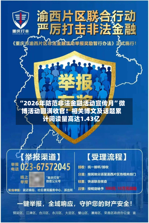“2026年防范非法金融活动宣传月	”微博活动圆满收官！相关博文及话题累计阅读量高达1.43亿-第2张图片