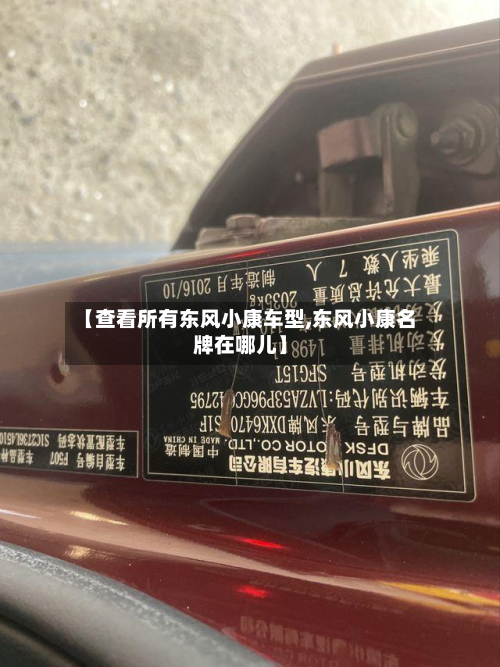 【查看所有东风小康车型,东风小康名牌在哪儿】-第2张图片