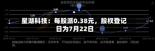 星湖科技:每股派0.38元,股权登记日为7月22日