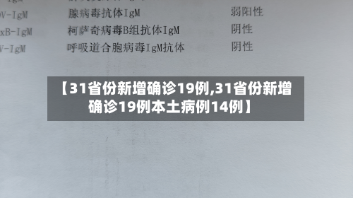 【31省份新增确诊19例,31省份新增确诊19例本土病例14例】