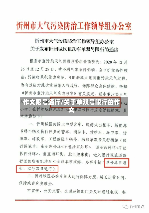 作文限号通行/关于单双号限行的作文-第2张图片