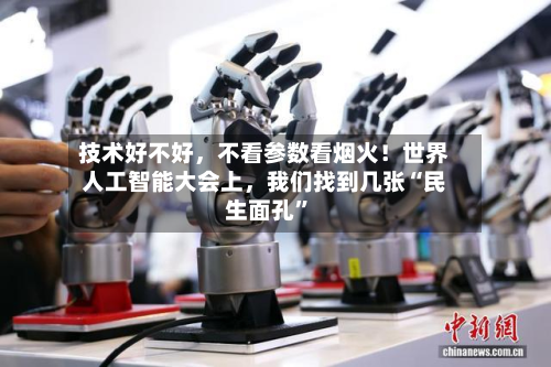 技术好不好，不看参数看烟火！世界人工智能大会上	，我们找到几张“民生面孔”-第2张图片