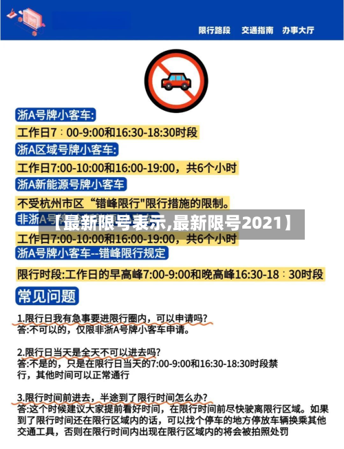 【最新限号表示,最新限号2021】