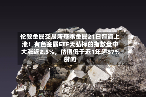 伦敦金属交易所基本金属21日普遍上涨！有色金属ETF天弘标的指数盘中大涨近2.5%，估值低于近1年超87%时间-第3张图片