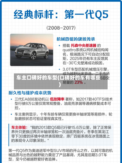 车主口碑好的车型(口碑好的车有哪些)
