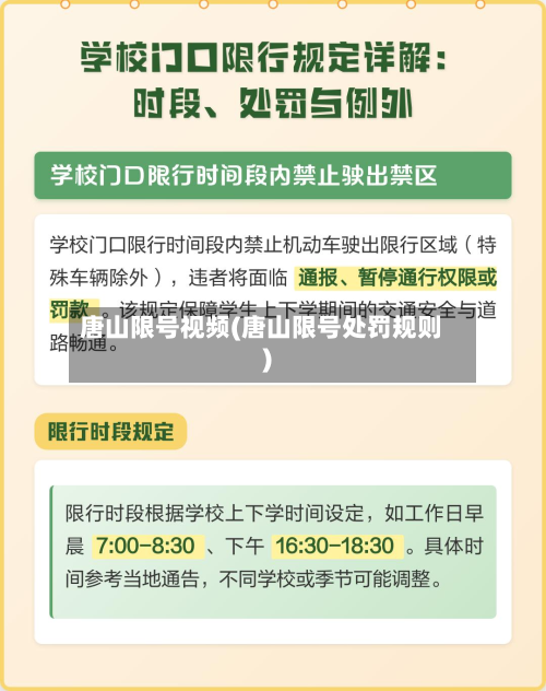 唐山限号视频(唐山限号处罚规则)