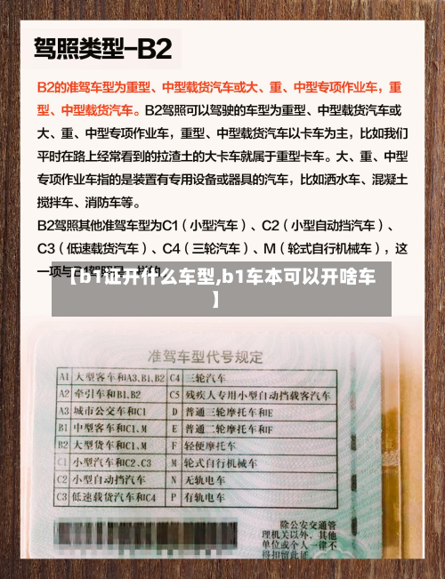 【b1证开什么车型,b1车本可以开啥车】