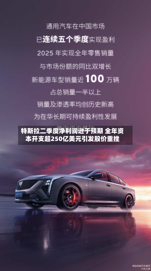 特斯拉二季度净利润逊于预期 全年资本开支超250亿美元引发股价重挫