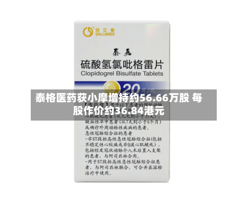 泰格医药获小摩增持约56.66万股 每股作价约36.84港元-第2张图片