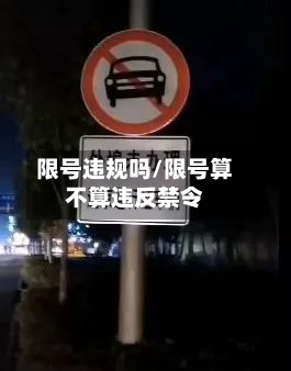 限号违规吗/限号算不算违反禁令