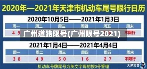 广州道路限号(广州限号2021)