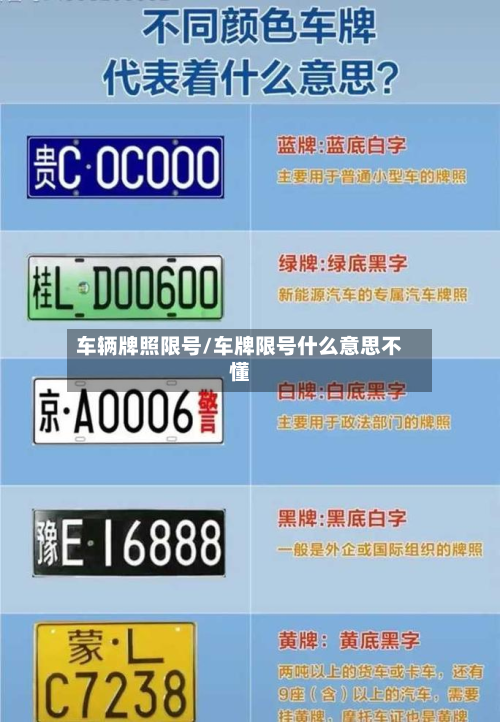 车辆牌照限号/车牌限号什么意思不懂-第2张图片