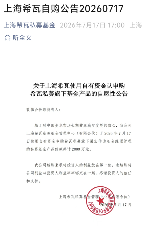 “越跌越买	”！私募一边密集自购，一边连续三周加仓！“优质公司还有广阔空间	，仍然会是市场的主线”